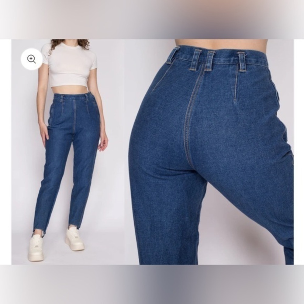UEC VINTAGE LIZWEAR 80’s 90’s HIGH RISE STIRRUP DENIM BAREBACK JEANS SZ 4 24x28